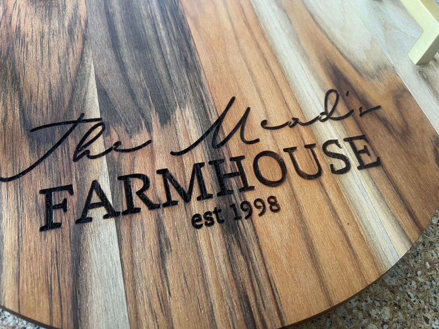 Personalized Engraved Cutting Board / Serving Tray