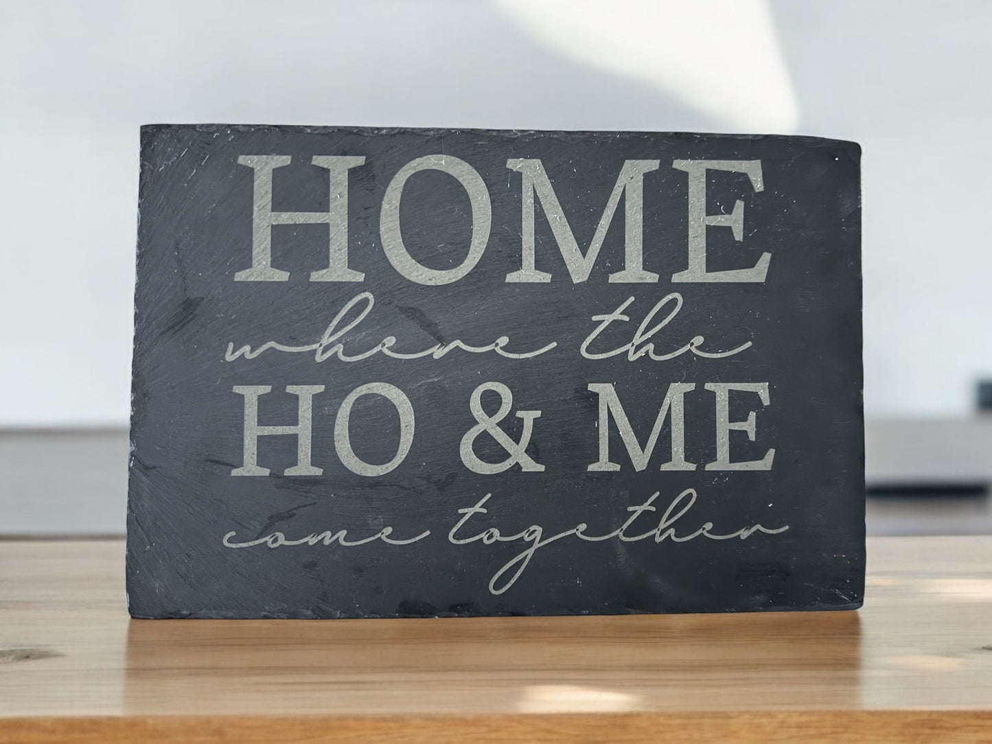 HO&ME Engraved Slate